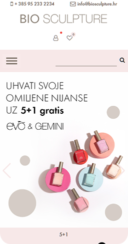 Izrada web shopa za Bio Sculpture